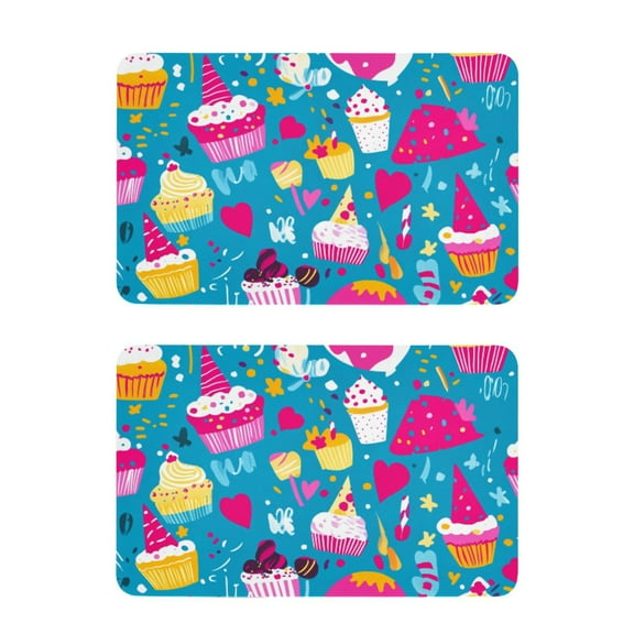 Birthday Element Design 2 Pack 4x2.5 Inch Magnetic Stickers Thick and Strong for Fridge Dishwasher Teaching