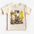 thumbnail image 1 of Birthday Excavator Toddler Shirt - Boys 4Th Birthday Construction Kid'S Shirt - I'M Four Tee - Boho Toddler & Youth Tee TODDLER SHORT SLEEVE TEE BELLA CANVAS 3001T, 1 of 3