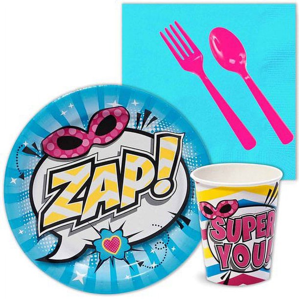 Birthday Express Multicolor Paper Party Supply Sets, (52 Pieces