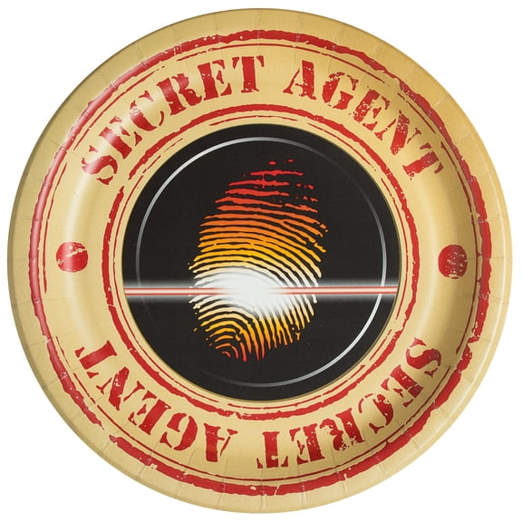 Birthday Express - Top Secret Spy Dinner Plates (8) -