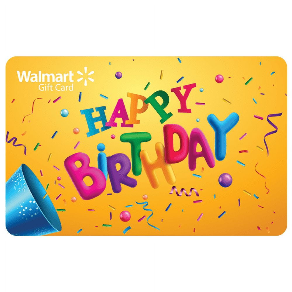 Birthday Flare Walmart Gift Card