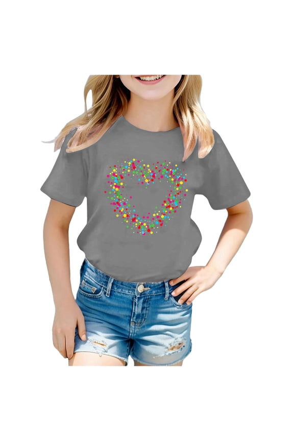 Birthday G`irl Shirt Cute T-Shirt Casual Short Sleeve Round Neck Birthday S`hirts for K`ids Funny Birthday Party Gift Tees Cute Graphic Tops Christmas Shirts for Women