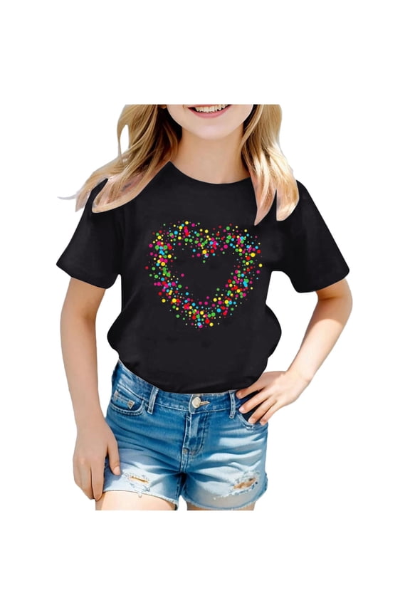 Birthday G`irl Shirt Cute T-Shirt Casual Short Sleeve Round Neck Birthday S`hirts for K`ids Funny Birthday Party Gift Tees Cute Graphic Tops Christmas Shirts for Women