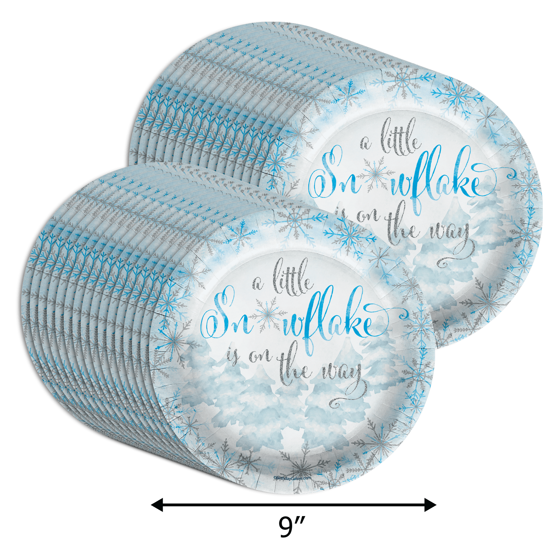 Birthday Galore A Little Snowflake is On The Way Boy's Baby Shower