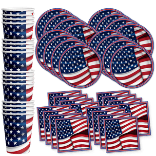 8 Fireworks Plastic Cups 16 Oz, Fireworks Party, 4th of July, Red White and  Blue, USA Cups, Firecracker Cups, Patriotic Cups, USA Decoration 