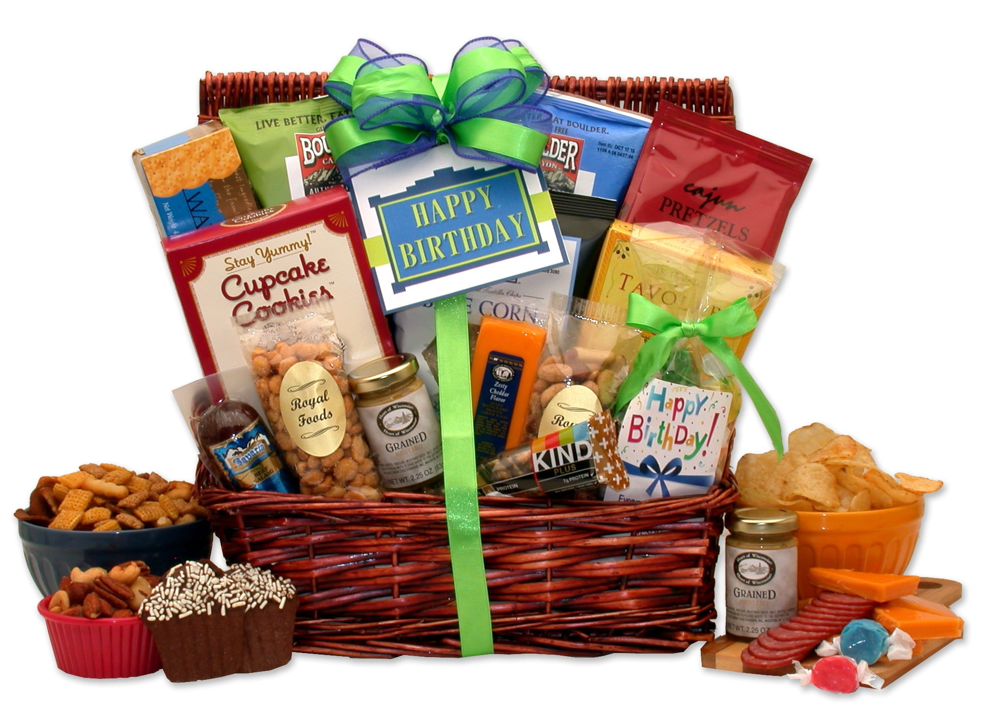 Birthday gift sale baskets