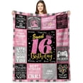 thumbnail image 1 of Birthday Gift Blanket for Girls (18th), 1 of 5