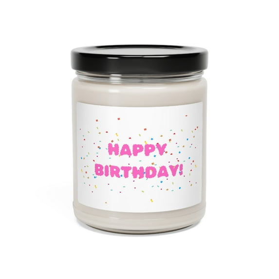 Birthday Gift Candle, Gift for women, Happy birthday candle, soy candle