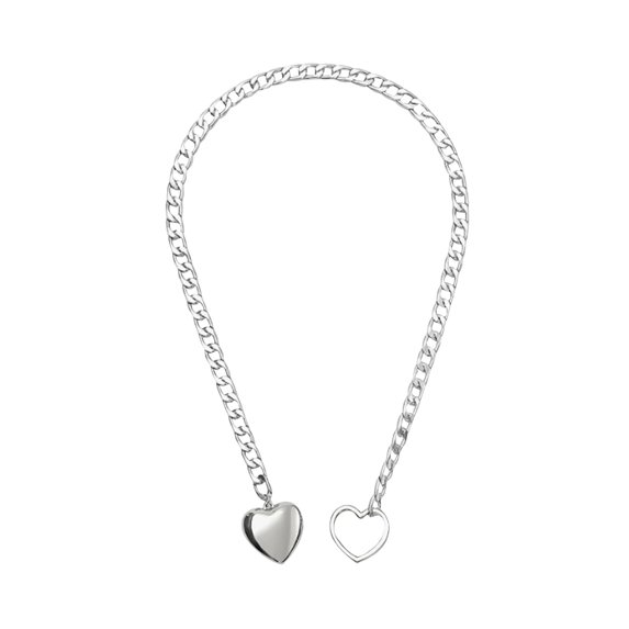 Birthday Gift Chunky Gold Necklace Lock Padlock Locket Pendant Coin Curb Chain Layering Necklace for Women Necklace Jewelry for Everyday Wear Simple Trendy Choker Minimalist Faith Christian Cross Gif
