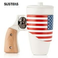 thumbnail image 1 of Birthday Gift Decompression Coffee Mug with Rotatable Wooden Handle - 16oz Ceramic Cup Gift for Father, Girlfriend, 1 of 7