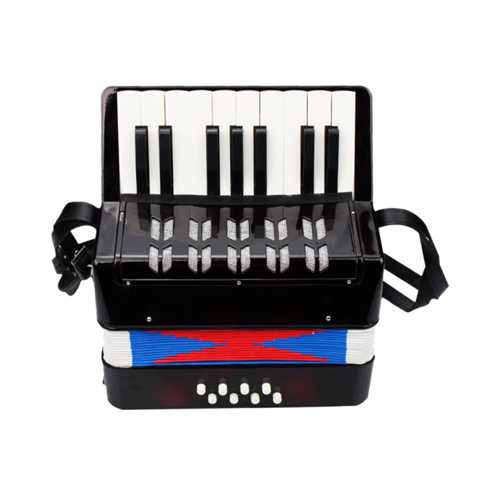 Birthday Gift Mini Children Accordion Ergonomic 17 Key 8 Bass Beginner Accordion Educational Early Learning Musical Instrument