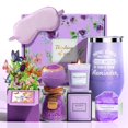 thumbnail image 1 of Birthday Gift for Women, Luxury Self Care Spa Gift Basket with Blanket for Mom, Wife, Sister, Friend, Girlfriend, Grandmother, Get Well Soon & Christmas gift for Her, 1 of 9