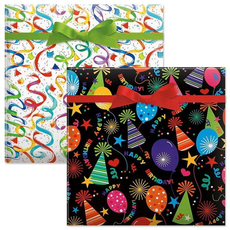 Kids Christmas Wrapping Paper Roll Bundle (25 sq ft per roll, 100 tota –  Present Paper