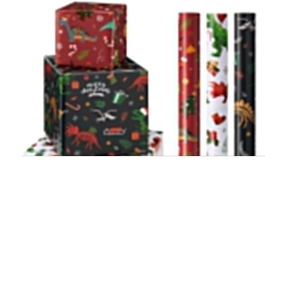 Birthday Gift Wrapping Paper Rolls 3 Rolls 23” x 58” Happy Birthday Wrap Paper Rolls Boy Gift Wrap Paper Party Favor Happy Bday Wrap for Girl