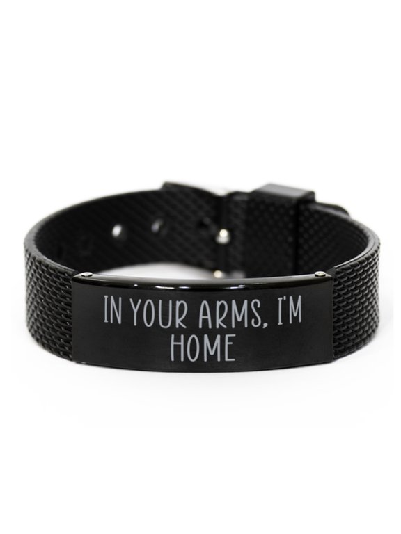 Birthday Gift for Him In Your Arms Im Home Bracelet for Husband From Wife Christmas Birthday Jewelry for Boyfriend Soulmate