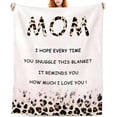 thumbnail image 1 of Birthday Gift for Mom Blanket Happy Mom Birthday Gifts for Mom from Daughter Son, Mom Gifts, Best Mom Throw Blanket 60" x 50", 1 of 6