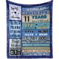 thumbnail image 1 of Birthday Gifts for 11 Year Old Girls Boys, 11 Year Old Girl Birthday Gifts Blanket 60"X50", 11th Birthday Decorations for Girls Boys, Best Gifts Idea for 11th Boy Girl Birthday Gifts, 1 of 5