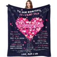 thumbnail image 1 of Birthday Gifts for 17 Year Old Girl, 17 Year Old Daughter Birthday Gift Ideas, 17th Birthday Gifts for Girls, Teen Girl Gift for 17 Years Old Daughter, 17 Yr Old Girl Gifts Throw Blanket 60" x 50", 1 of 6