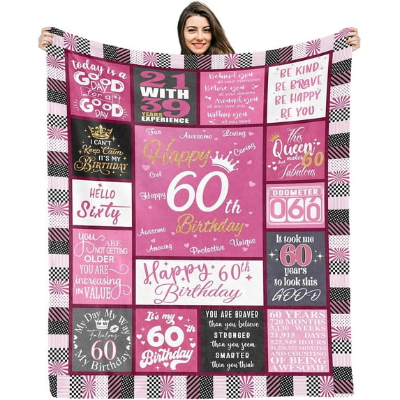 Birthday Gifts for 18 Year Old Girls, 18th Birthday Decorations for Girls, Best 18th Gift Ideas Throw Blankets for Daughter Niece Sister Friends(Size:50" X 60")