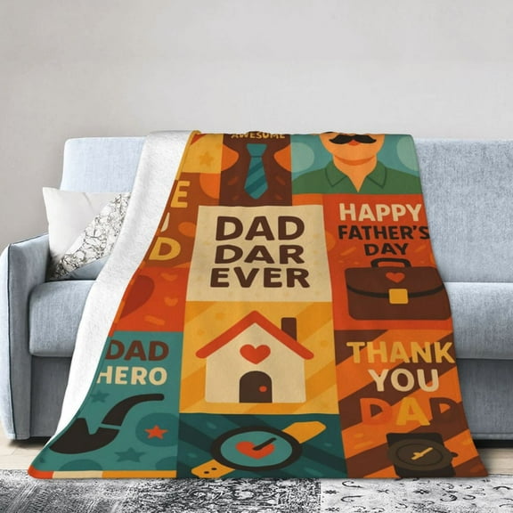 Birthday Gifts for Dad - Dad Gifts from Daughter Son - Fathers Day Christmas Valentines Presents for Father - Blanket for Daddy Who Wants Nothing - to My Best Daddy Ever Blanket 50x40
