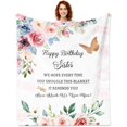 thumbnail image 1 of Birthday Gifts for Daughter, Daughter Birthday Gift Throw Blanket 60x50 Inches, Happy Birthday Gifts for Daughter Adult, Birthday Gifts for Daughter from Mom Dad, Unique Daughter Birthday Gifts Ideas, 1 of 5