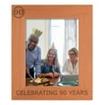 thumbnail image 1 of ThisWear Birthday Gifts For All Sentimental Photo Frame 90 Celebrating 90 Years Wood Engraved 8x10 Portrait Picture Frame, 1 of 6