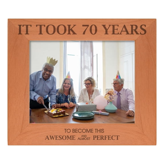 ThisWear Birthday Gifts For All Sentimental Photo Frame Took 70 Years Become Awesome Almost Perfect Wood Engraved 8x10 Landscape Picture Frame