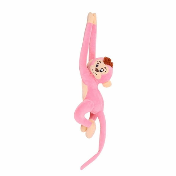 Birthday Gifts For Children Soft Monkey Cotton Animal Doll Stuffed Toys Long-Arm Monkey Plush Toys Plush Doll PINK