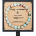 Birthday Gifts For Women Natural Stone Stretch Bracelets For 30Th