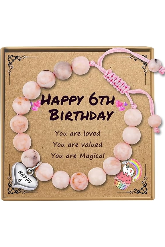 Birthday Gifts for Girls, Beaded Bracelets as 1/2 1 2 3 4 5 6 7 8 9 10 11 12 13 14 15 16 Year Old Birthday Gift, Adjustable Cross/Pearl Bracelet as Happy Birthday Gifts for Daughter