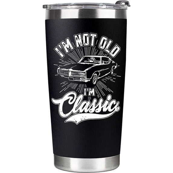 Birthday Gifts for Men, Gifts for Dad 20oz Tumbler Cup - Funny Gift Idea for Husband, Grandpa, Fathers Day, Him From Daughter, Son, Kid - 30th, 40th, 50th, 60th, 70th, 80th Men Birthday Gift Ideas