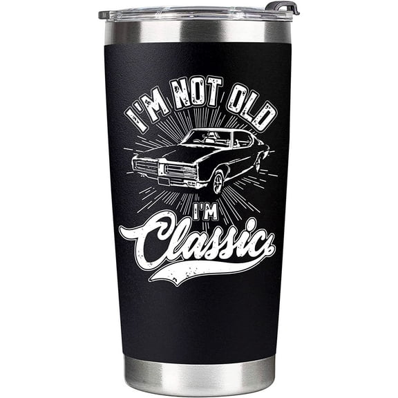 Birthday Gifts for Men, Gifts for Dad 20oz Tumbler Cup - Funny Gift Idea for Husband, Grandpa, Fathers Day, Him From Daughter, Son, Kid - 30th, 40th, 50th, 60th, 70th, 80th Men Birthday Gift Ideas