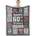 thumbnail image 1 of Birthday Gifts for Men/Dad/Boyfriend/Him, Dad/Husband Birthday Gifts Throw Blanket 60" X 50", Mens Birthday Gifts Ideas, Men Gifts for Birthday, Gifts for Dads Birthday, 1 of 5