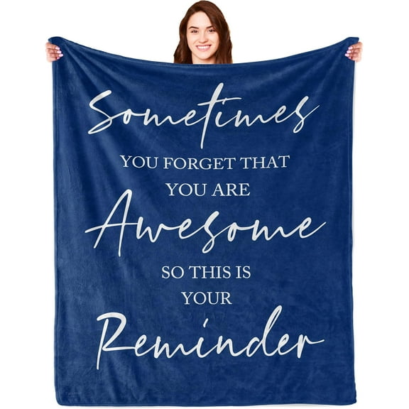 Birthday Gifts for Men, Inspirational Gifts for Men, Thank You Gifts/Appreciation Gifts for Men, Sometimes You Forget Your Awesome Gifts, Gift for Coworker, Teacher Blanket Throws 60x50in