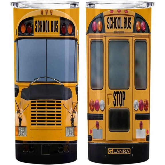 Birthday Gifts For Men Women, School Bus Driver Coffee Tumbler 20oz, Bus Driver Appreciation Travel Mug, Back To School Gifts, Christmas Gifts For Bus Driver