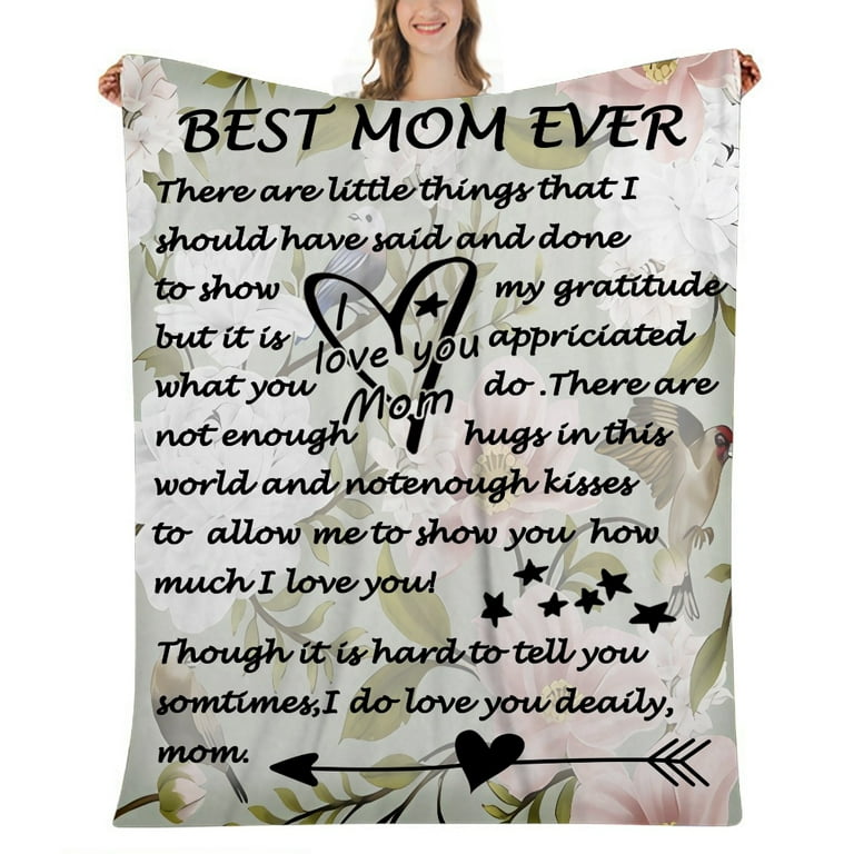 Gifts for Mom from Daughter or Son - Soft Flannel Hug Father Throw Blanket Thanksgiving,Christmas,Mother's Day,Birthday Gifts,32x48''(#186,32x48'')F
