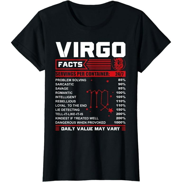 Birthday Gifts - Virgo Facts T-Shirt Birthday Gifts - Virgo Facts T-Shirt