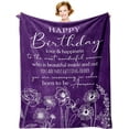 thumbnail image 1 of Birthday Gifts for Women Blanket 50''''x60'''', Gifts for Women Birthday Unique, Women Gifts for Birthday, Women Birthday Gift Ideas, Happy Birthday Decorations, Bday Gifts for Women/Her/Friend/Mom, 1 of 6