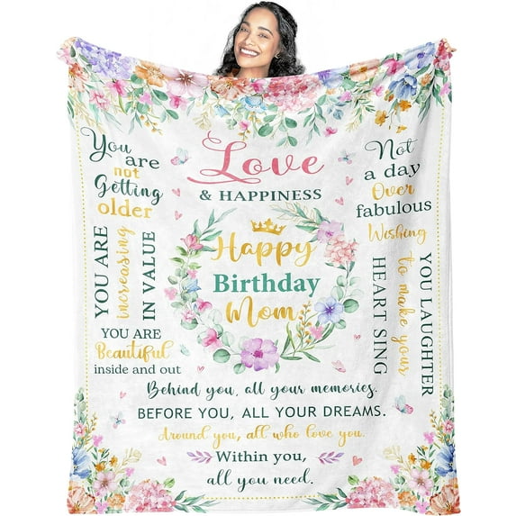 Birthday Gifts for Women Blanket 60"x50", September Birthday Gifts for Women Friendship Mom Girls, Best Friend Birthday Gifts, Gifts for Women Birthday Unique, Queens are Born in September