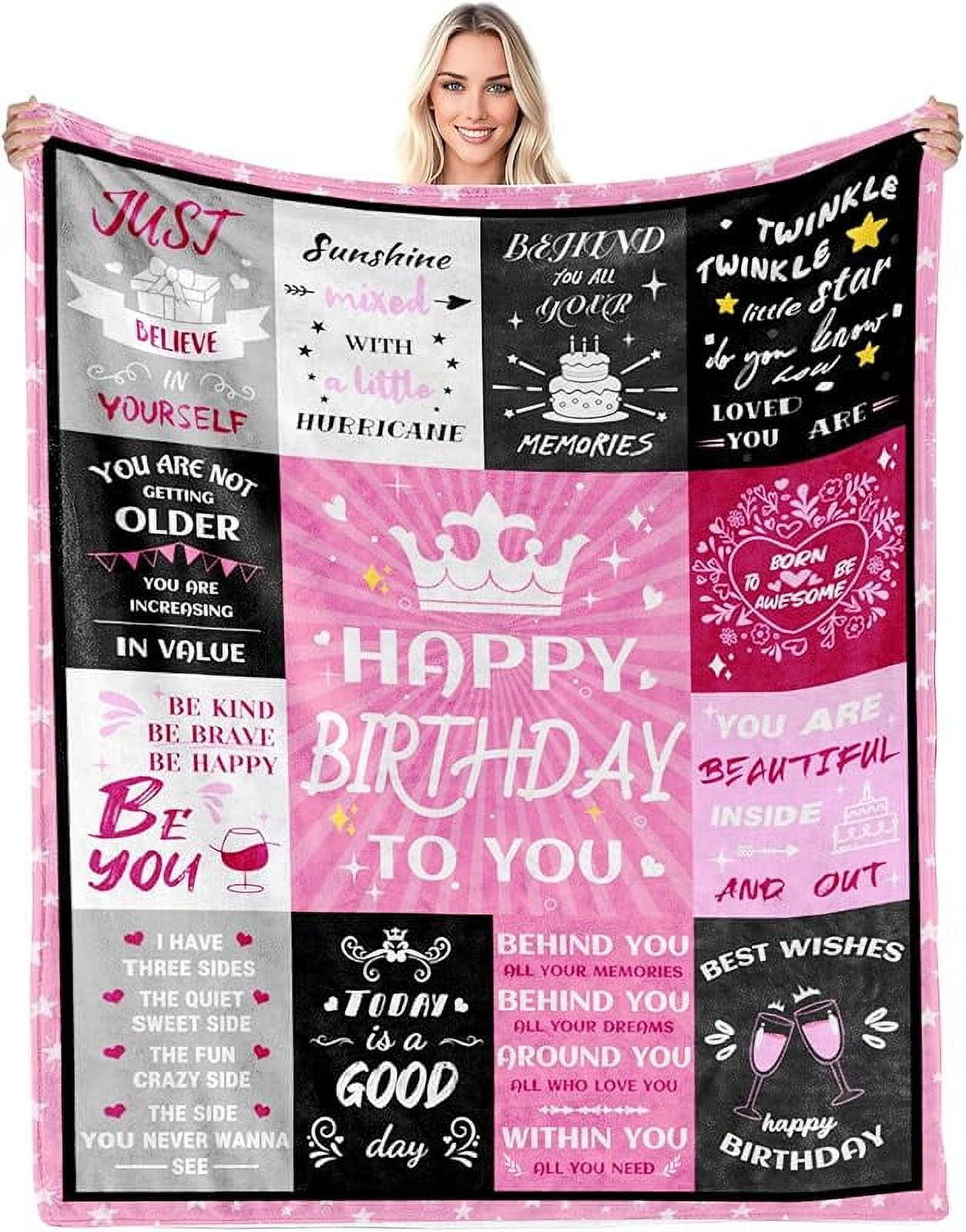 Birthday Gifts for Women, Birthday Blanket for Women, Birthday Gifts