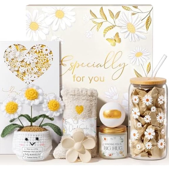 Birthday Gifts for Women Care Package Get Well Soon Gift Baskets, Unique Self Care Spa Gift Set for Women, Thinking of You Inspirational Christmas Gifts for Mom Her Best Friend Sister Teen Girls Wife