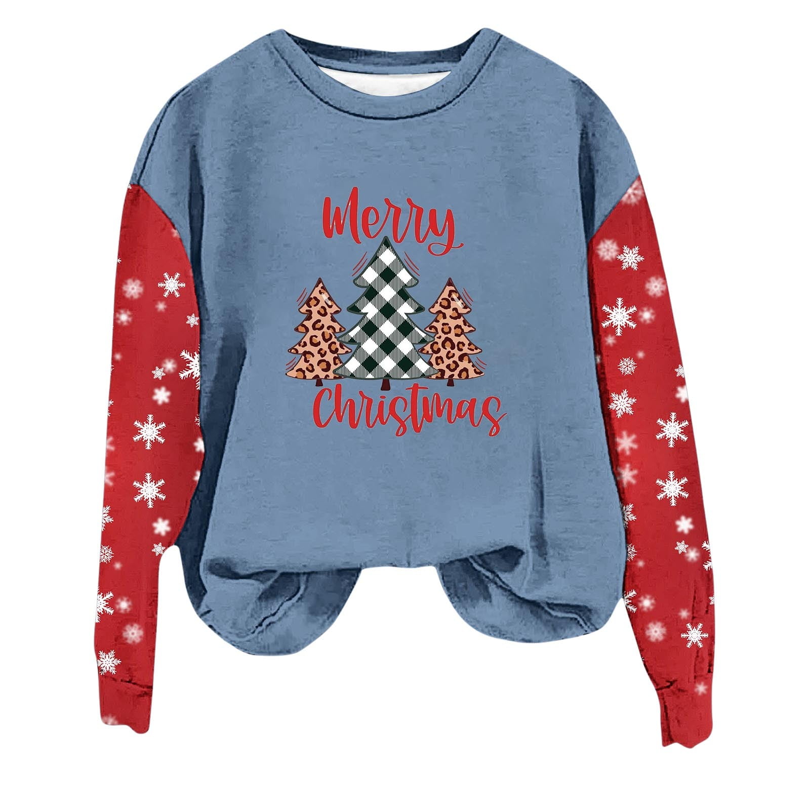 Birthday Gifts for Women Christmas Trees Long Sleeve Crewneck On Sale