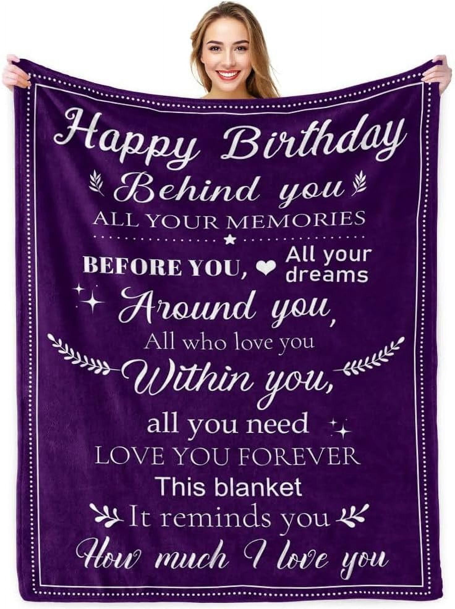 Birthday Gifts for Women Friendship Birthday Blanket Mom Birthday Gifts