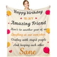 thumbnail image 1 of Birthday Gifts for Women Men Bestie, for Women Men,Friendship Gifts for Girls Boys,Birthday Decorations for Women,Best Friend Blanket Gifts for Women,Long Distance, 1 of 1