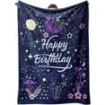 thumbnail image 1 of Birthday Gifts for Women or Men, Happy Birthday Gifts Blanket, Best Birthday Gift Ideas for Her, Friend, Daughter, Mom, Wife, Aunt, Sister, Happy Birthday Decorations Blanket 50"X60", 1 of 6