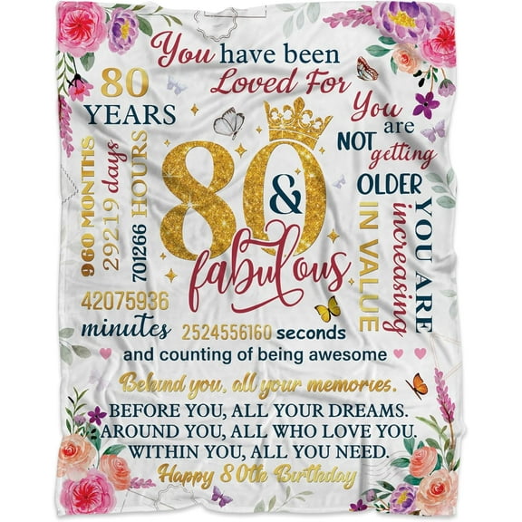 Birthday Gifts for Women Men Him Her, 40th 50th 60th 70th 80th Birthday Gifts for Mom Sister Wife Grandma, Best Birthday Gift Ideas Throw Blanket, Gifts for her on Birthday Mothers Day
