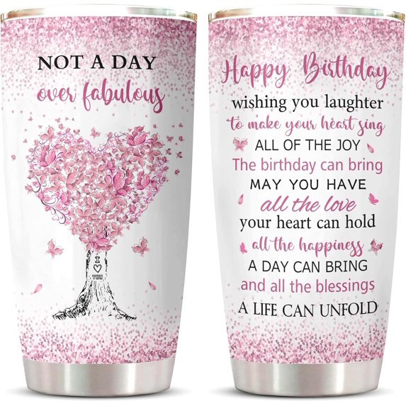 Birthday Gifts for Women/Men Tumbler, Gifts for Women Birthday Unique, Happy Birthday Decorations for Her, Birthday Mug, Best Birthday Gift Ideas, Bday Gift for Women Coffee Cup 20oz 1PC