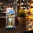 thumbnail image 1 of Birthday Gifts for Women,Mothers Day Flowers Gifts for Mom,Wife,Grandma,Rose Mom Gifts for Her,Light Up Rose Flowers in Glass Dome,Colorful Blue Flower Rose Presents for Mom,Anniversary,Valentines, 1 of 15
