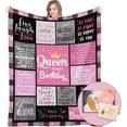 thumbnail image 1 of Birthday Gifts for Women Throw Blanket 60"X50", Happy Birthday for Women Funny, Gifts for Women Birthday Unique, Womens Birthday Gift Ideas for Her Girls Friend Mom Sister Wife Grandma Female Woman, 1 of 5
