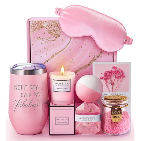 Birthday Gifts for Women, Unique Spa Gift Basket Set for Mothers Day, Valentines Day - Christmas Gifts for Women, Mom, Friends Female, Sister, Her, Girlfriend, Wife, Teacher, Nurse